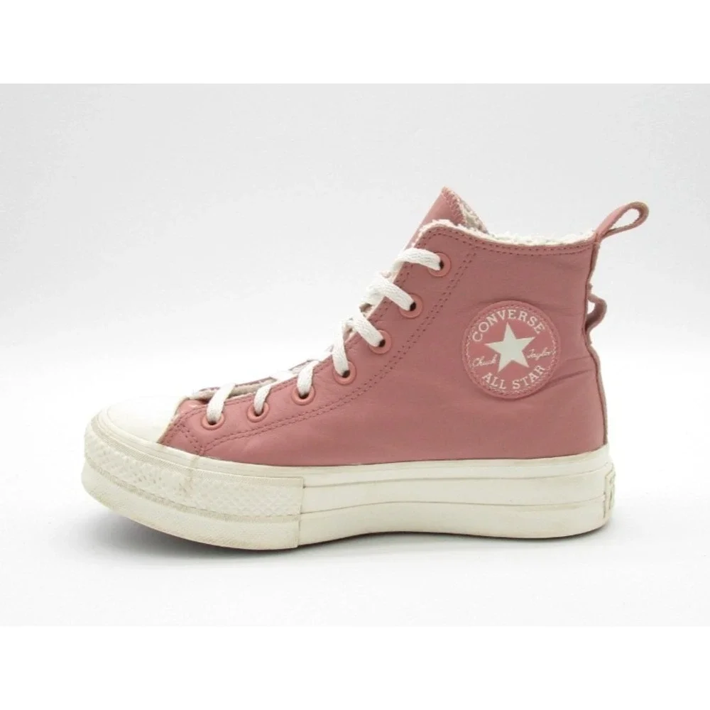 Converse A04256C Chuck Taylor All Star Hi Lift Leather Sneaker Womens US 7.5